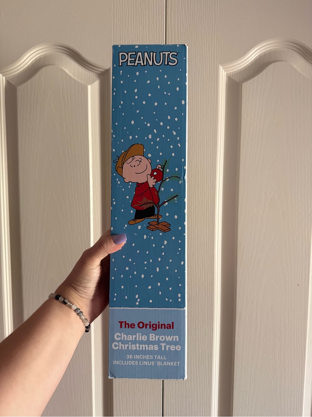 Urban Outfitters Blue Peanuts Charlie Brown Holiday Tree